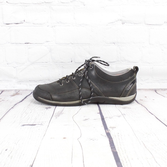 L.L. Bean Shoes - LL Bean Casual Black Leather Sneakers Size 7.5